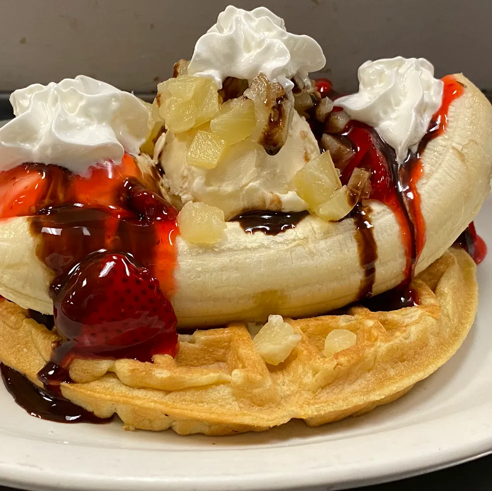 Banana Split Waffle