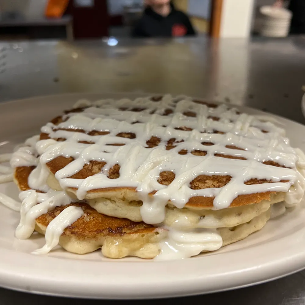 Cinnamon Roll Pancakes