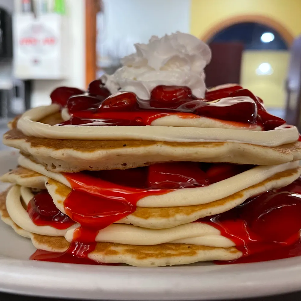 Strawberry Cheesecake Pancakes